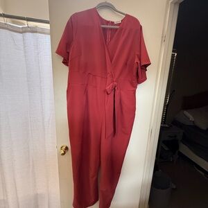 Elegant Red Jumpsuit